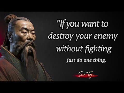 If You Want DESTROY Your Enemy Without FIGHTING Do This | Sun Tzu Quotes: How to Win Life's Battles thumbnail
