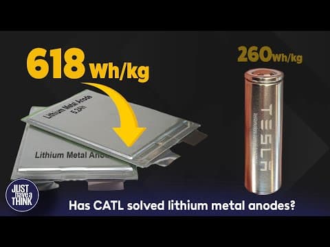 New lithium metal battery doubles energy capacity! Has China beaten us to it again? thumbnail