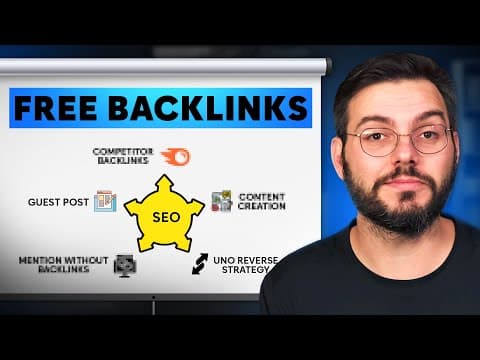 5 FREE strategies to get backlinks (Easily Rank #1) thumbnail