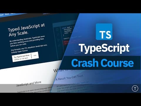 TypeScript Crash Course thumbnail