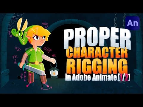 PROPER Character Rigging in Adobe Animate | [Part 1/2] thumbnail