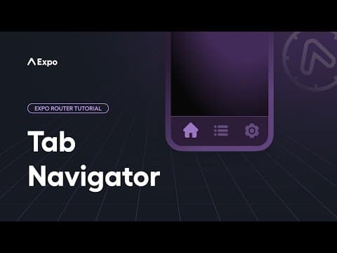 Using a Tab Navigator with Expo Router thumbnail