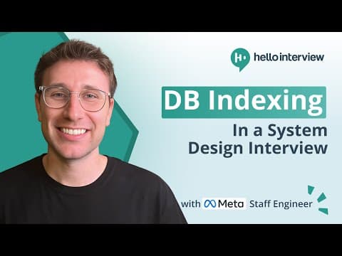 DB Indexing in System Design Interviews - B-tree, Geospatial, Inverted Index, and more! thumbnail