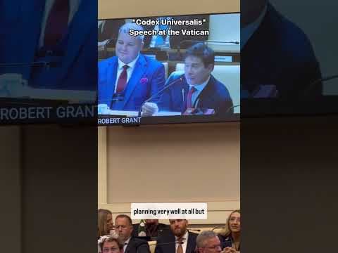 Robert Edward Grant's Speech 'Codex Universalis' On Proving God Mathematically, At The Vatican thumbnail