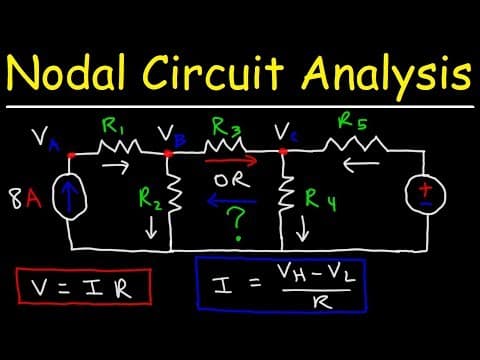 Node Voltage Method Circuit Analysis With Current Sources thumbnail