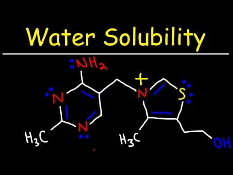 Water Solubility of Vitamins thumbnail