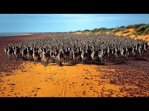 Australia Sent Million of wild Donkeys to the Desert and After 10 Years, Result was Unbelievable thumbnail