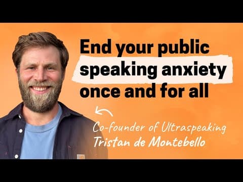 Why most public speaking advice is wrong—and how to finally overcome anxiety | Tristan de Montebello thumbnail