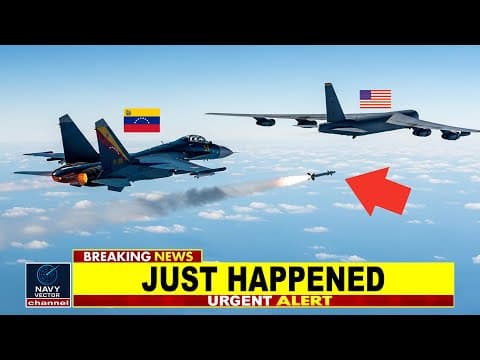Venezuelan Jet Tried to HIT US B-52 Bomber — The Shocking Battle Unfolds | Navy Vector thumbnail