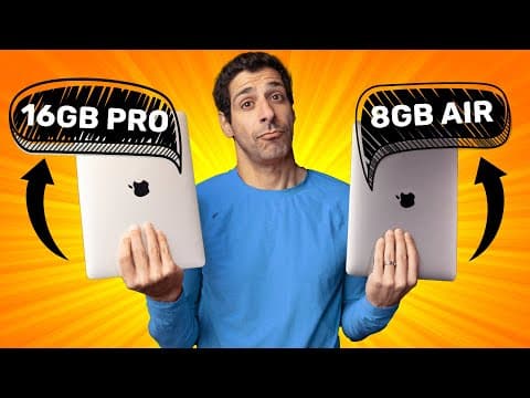 Is the 8GB MacBook Air or 16GB MacBook Pro Better Value? thumbnail