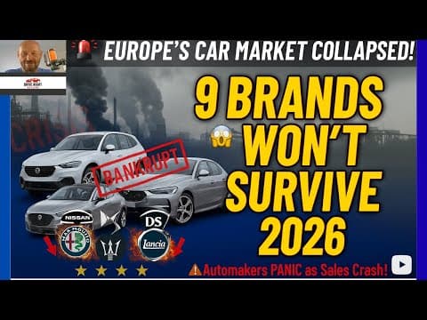 Europe's Car Market Has COLLAPSED: These 9 Brands Won't Survive 2026!!!! thumbnail