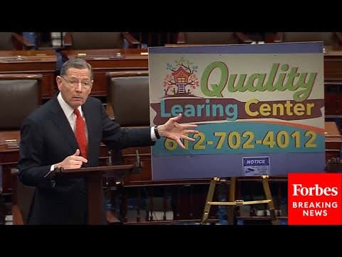 'They Can't Even Spell Learning Right': John Barrasso Explodes At Dems Over MN Daycare Fraud Scandal thumbnail