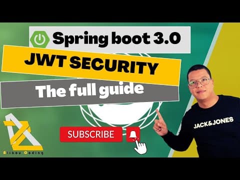 Spring boot 3.0 - Secure your API with JWT Token [2023] thumbnail