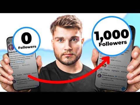 How To Get 1,000 Twitter Followers (FAST) thumbnail