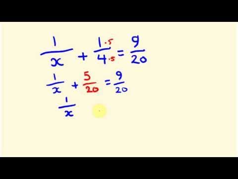Fractions - how to find an unknown denominator thumbnail
