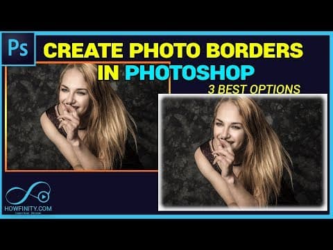 How To Add BORDERS To Images in Photoshop thumbnail