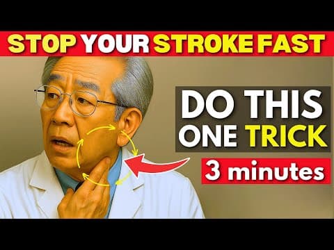 Japan's Oldest Doctor: The 3-Minute Trick To STOP a STROKE — Do THIS Before Help Arrives thumbnail