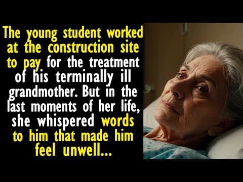 The young student worked at the construction site to pay for his grandmother's medical treatment thumbnail