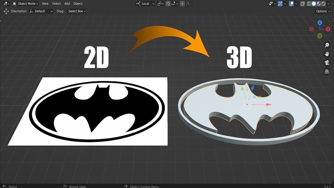 Blender Tutorial - Turn Any 2D Image to 3D Model - Quick & Easy | Glasp