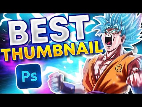 How To Make THE BEST Thumbnails on YouTube (Photoshop) thumbnail