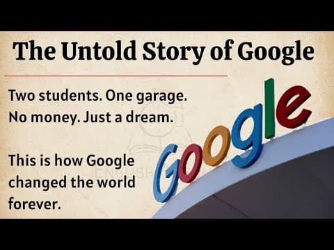 The Untold Story of Google || Learn English Through Story Level 3 🔥 || Improve Your English Fluency thumbnail