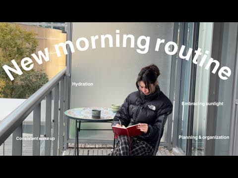 I tried improving my morning routine thumbnail