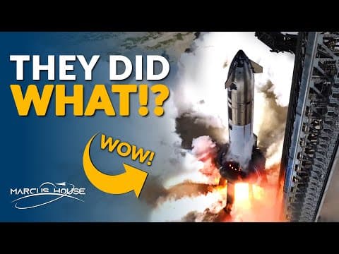 SpaceX Just Did Something We’ve NEVER Seen Before with Starship! 🤯 thumbnail