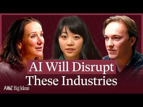 AI Is Coming For These 3 Industries In 2026 (a16z Big Ideas) thumbnail