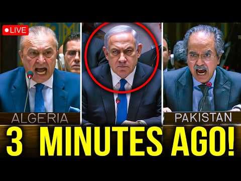 Algeria & Pakistan STUN the World: CONFRONTS Israel LIVE at UN After Qatar Strikes! thumbnail