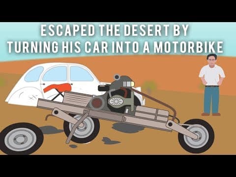 The Electrician who escaped the desert by turning his car into a motorbike thumbnail