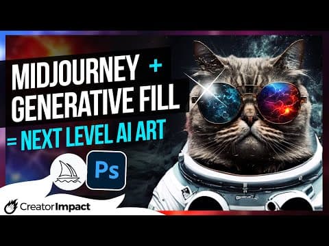 Midjourney + Generative Fill (Photoshop Beta) for INCREDIBLE AI ART! thumbnail