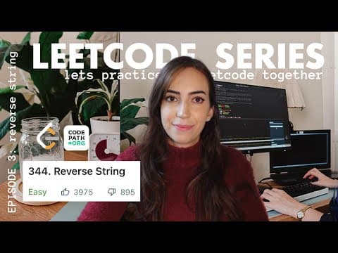 💻 Leetcode Series (EPISODE 3) | Problem 344. Reverse String { java } thumbnail
