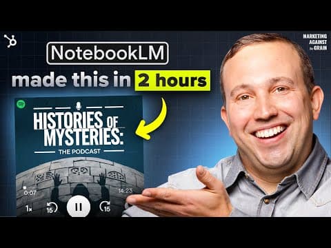 How to Use NotebookLM for AI-Driven Marketing in 2024 thumbnail