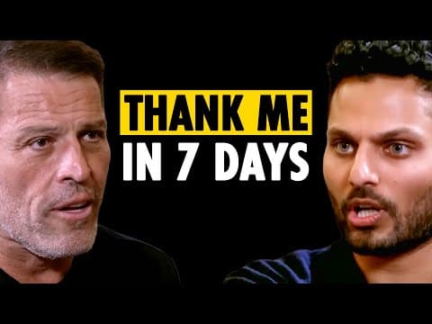 Tony Robbins ON: How To BRAINWASH Yourself For Success & Destroy NEGATIVE THOUGHTS! | Jay Shetty thumbnail