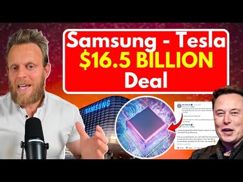 Tesla's NEW HW6 $17 Billion Full Self Driving Chip Deal with Samsung thumbnail