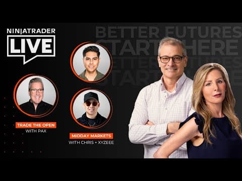 NinjaTrader Live | Futures Trading + Market Analysis w/ Pax, Blake Morrow, Chris + Xyzeee (12/5/25) thumbnail