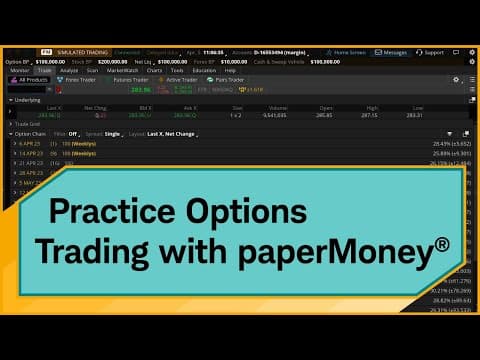 How to Use thinkorswim® PaperMoney® for Options Trading thumbnail