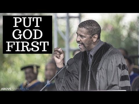 Put God First - Denzel Washington Motivational & Inspiring Commencement Speech thumbnail