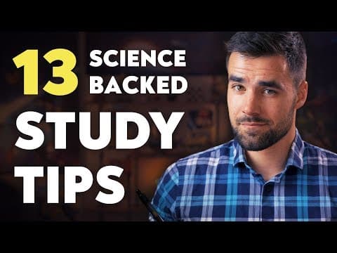 13 Essential, Science-Backed Study Tips thumbnail