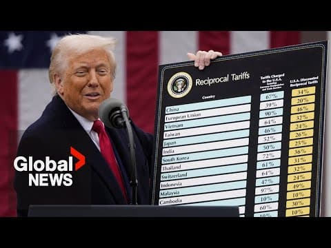 Trump announces 10% "baseline" tariff, 25% tariff on all foreign-made vehicles on 'Liberation Day' thumbnail