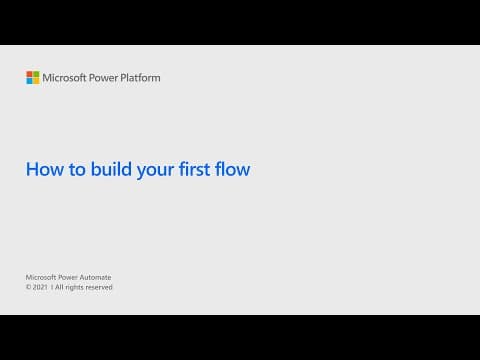 How to build your first flow thumbnail