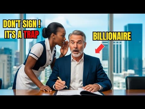 Billionaire About to Sign, Black Waitress Whispers "STOP" —Then What He Did Next Surprised Everyone thumbnail