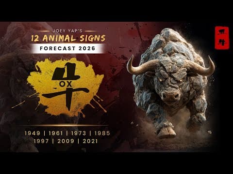 2026 Animal Signs Forecast: Ox [Joey Yap] thumbnail