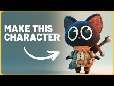 3D Cat - Blender Character Modeling for Beginners | Real-Time Tutorial thumbnail
