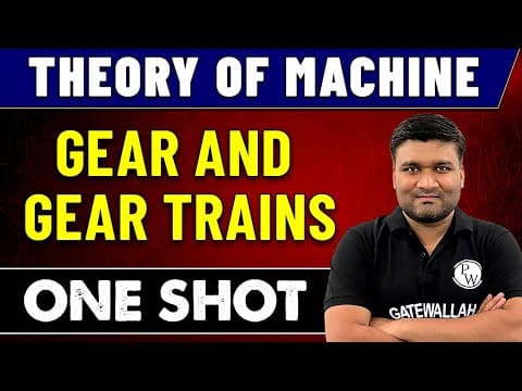 Theory Of Machine | Gear and Gear Trains in One Shot | GATE 2023 thumbnail