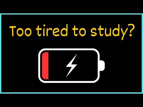 How to STUDY AFTER SCHOOL when you’re TIRED thumbnail