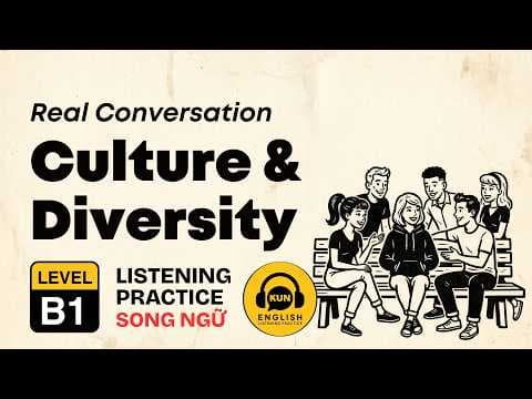 B1 English Listening Practice – Culture and Diversity | Real Conversations for Everyday English thumbnail