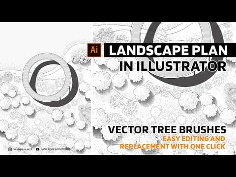 Why Illustrator is better than Photoshop for Landscape Design Site Plan thumbnail