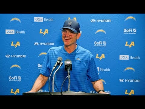 Jim Harbaugh Postgame Press Conference Vs Dolphins | LA Chargers thumbnail
