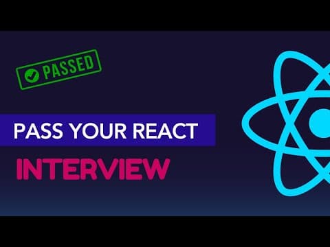 React Interview Questions | Beginner to Advanced thumbnail